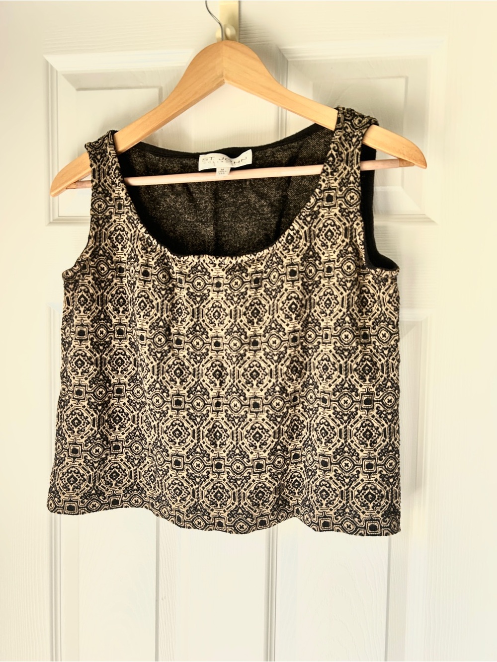 St John Geometric Crop Tank